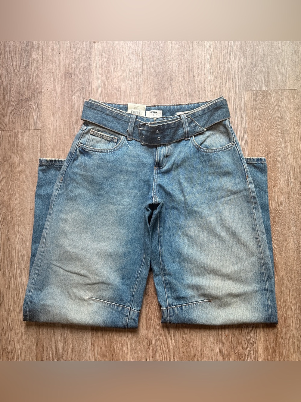Cotton On Low Barrel Leg Jeans Y2K Baggy Denim